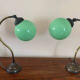 Antique Art Nouveau lamps