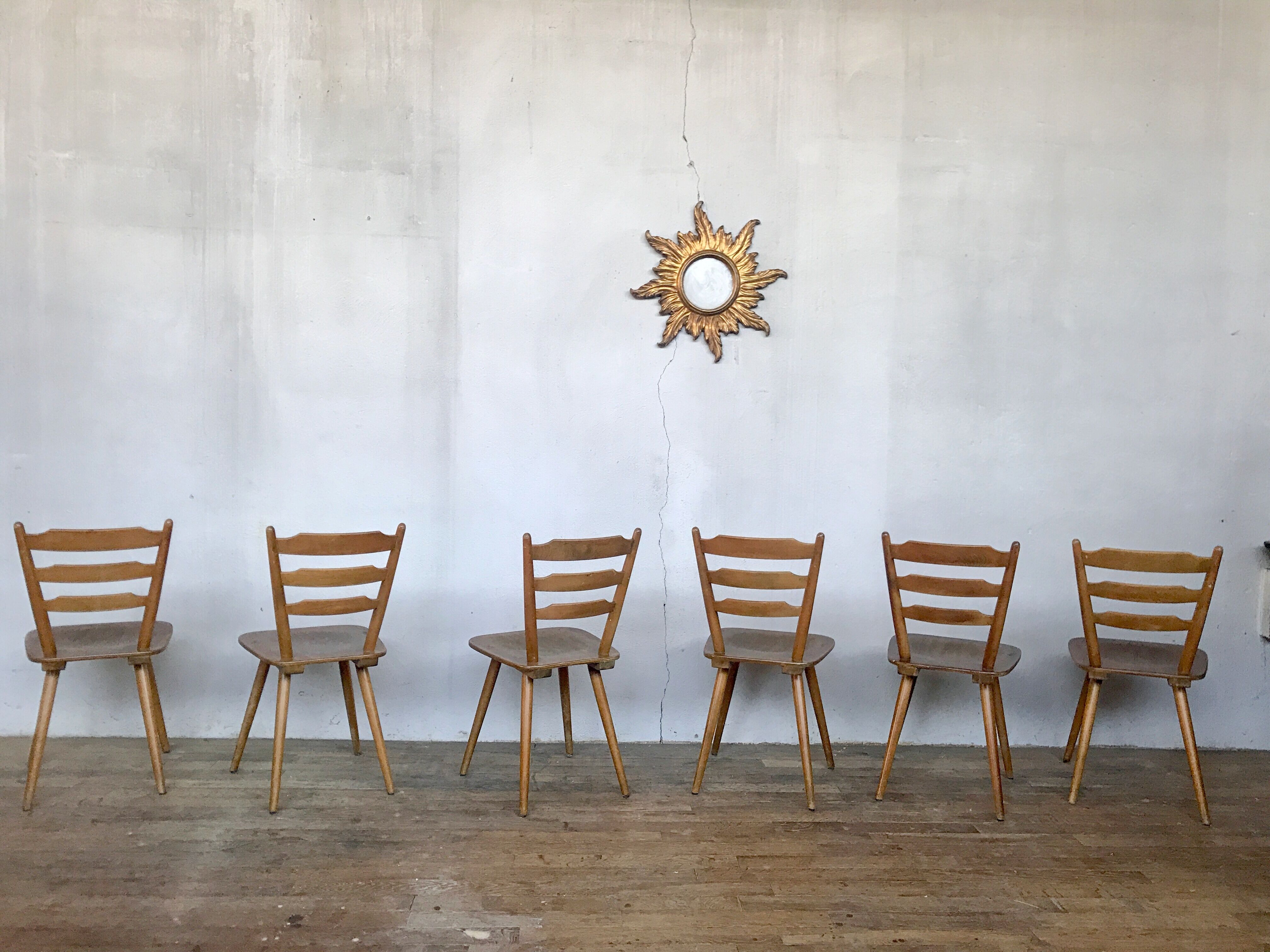 66 Scandinavian chairs or vintage wooden bistro