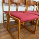 Série de 6 chaises traîneau Baumann vintage