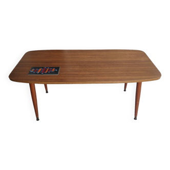 Melamine and ceramic coffee table, 1960