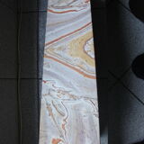Large serpentine marble floor sheath vase carved into the mass