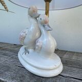 Earthenware duck zoomorphic lamp