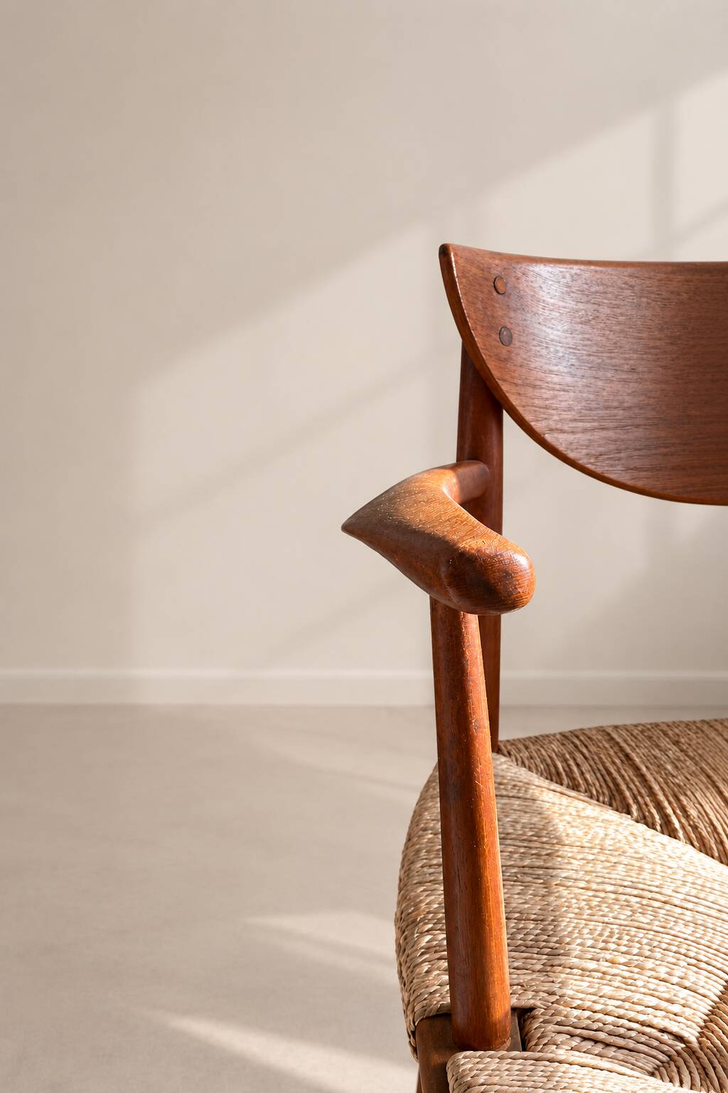 Vintage Scandinavian armchair in teak by Peter Hvidt & Orla Mølgaard