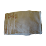 Pack of 6 monogrammed linen towels