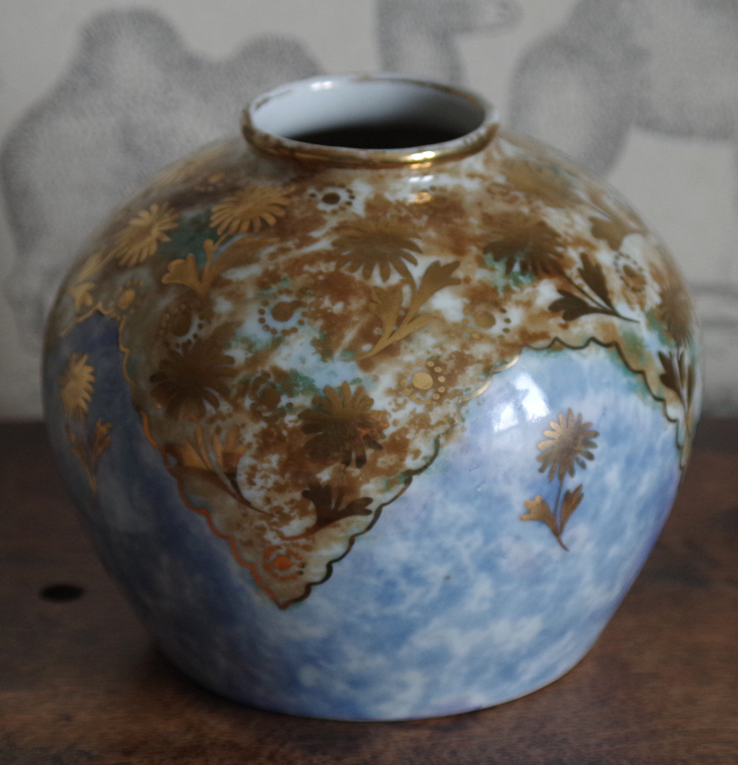 Limoges porcelain vase