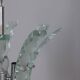 Vintage 70's worked glass chandelier design zeroquattro