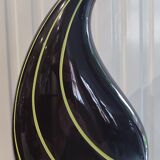Sculptural ceramic vase, modernist line, designer piece