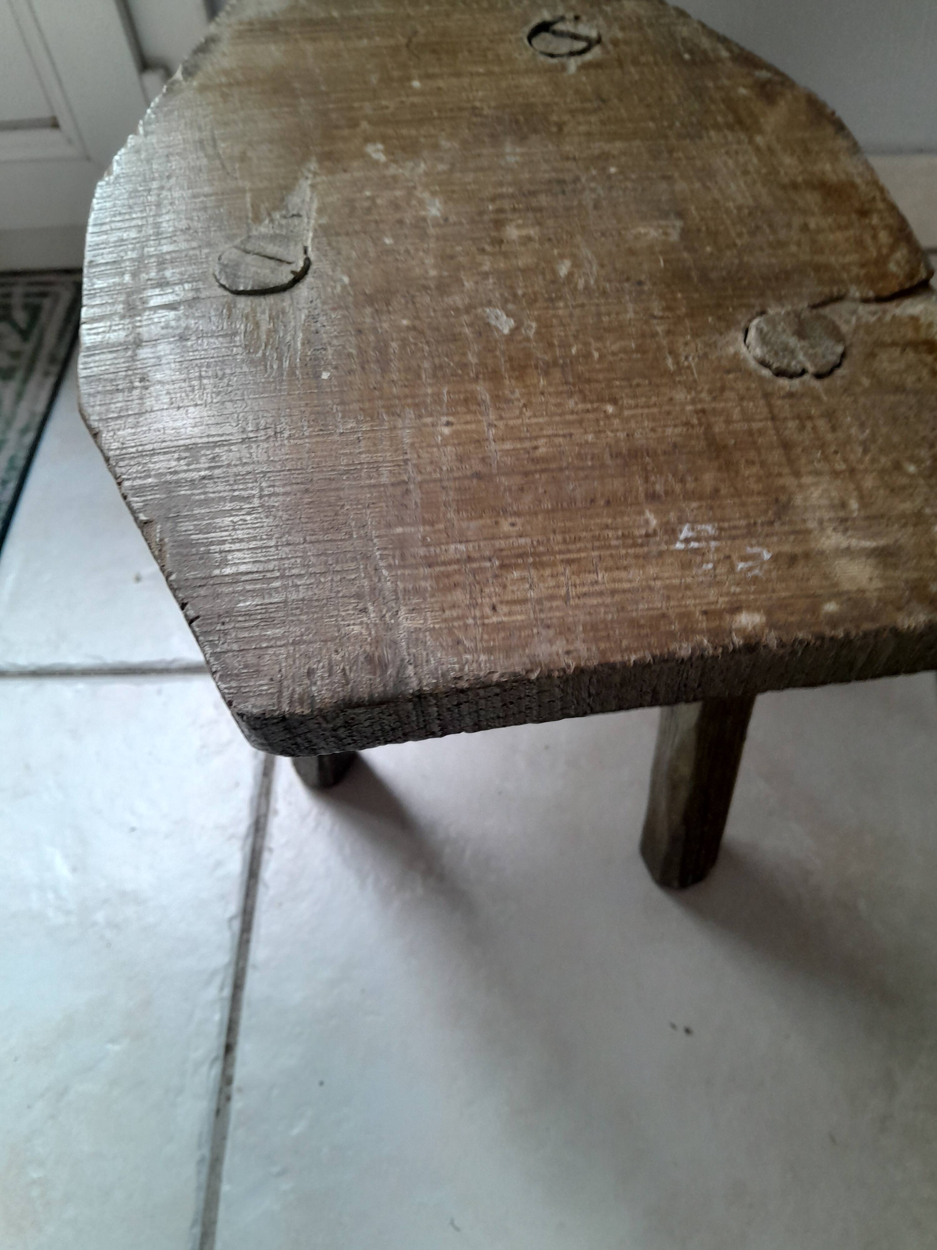Brutalist stool from the 50s