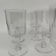 8 large crystal glasses from Baccarat, Champigny model.