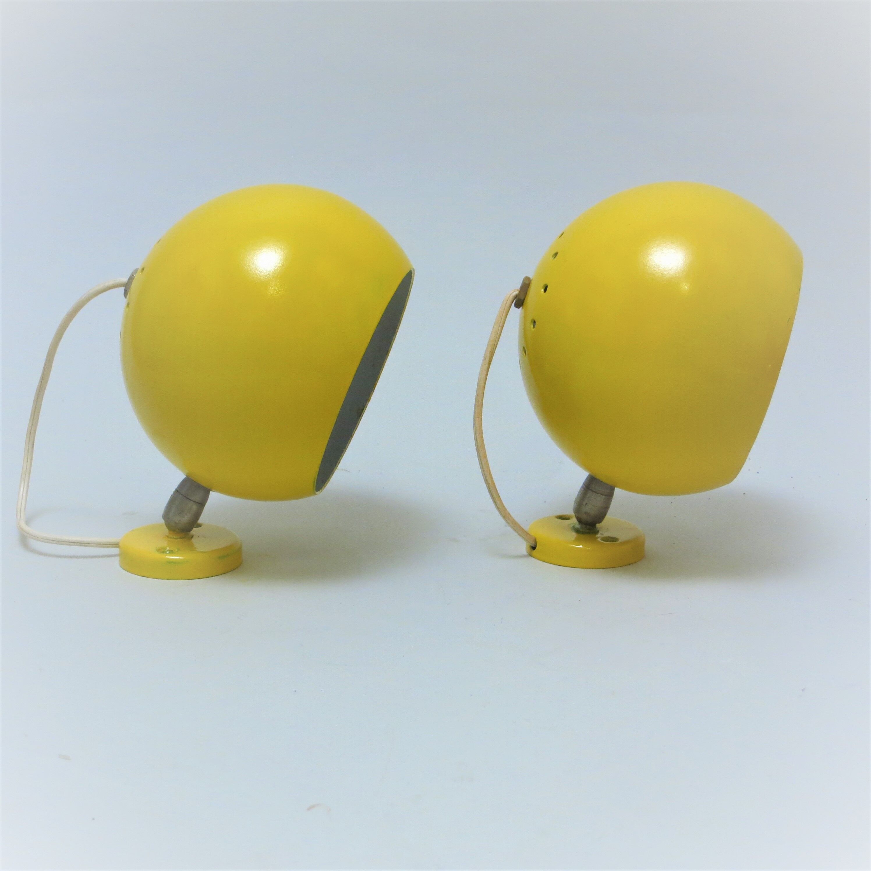 Pair of ball sconces 70s