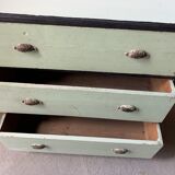 Commode verte 3 tiroirs