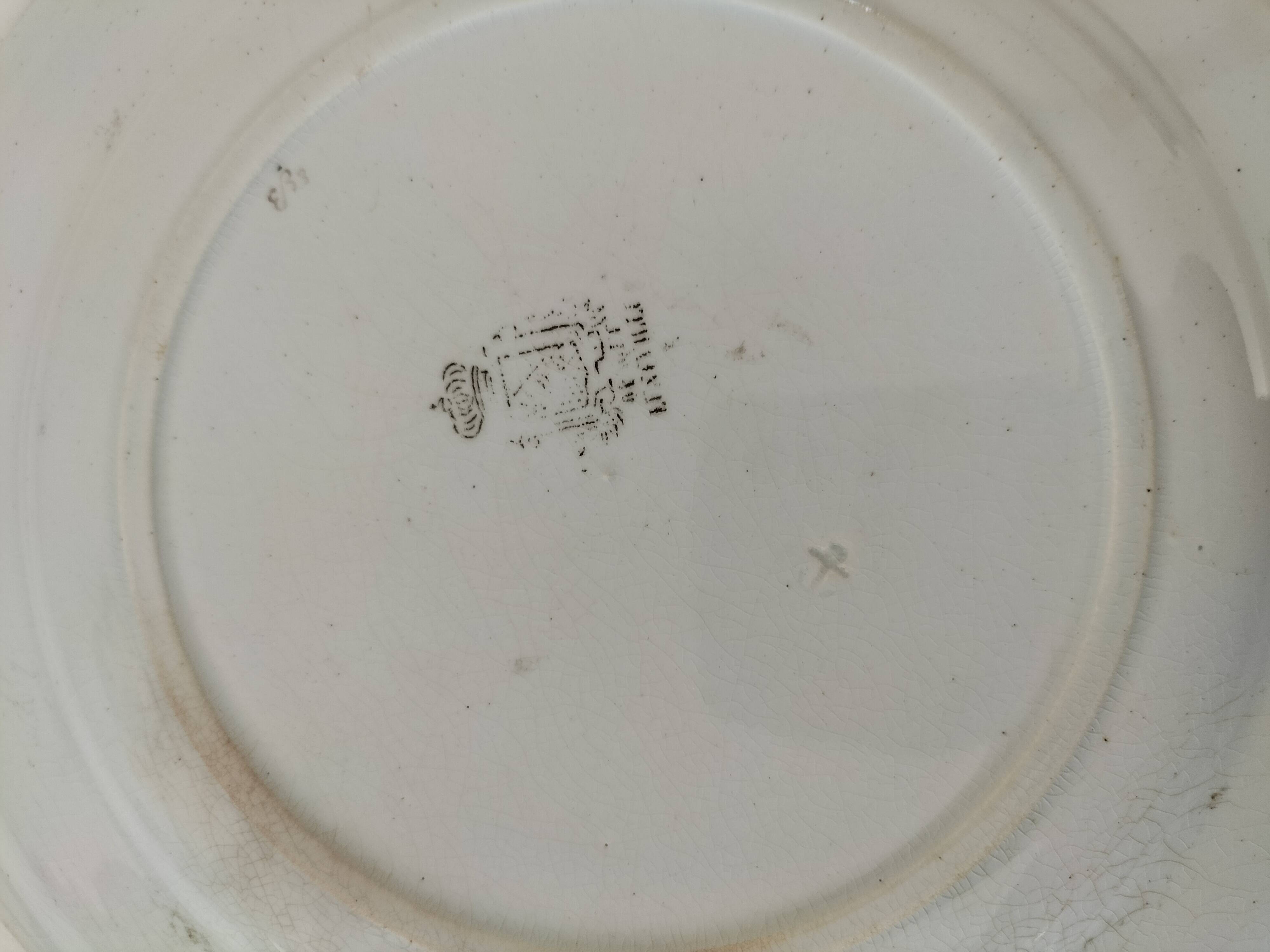 12 antique floral plates bistro & guest table style