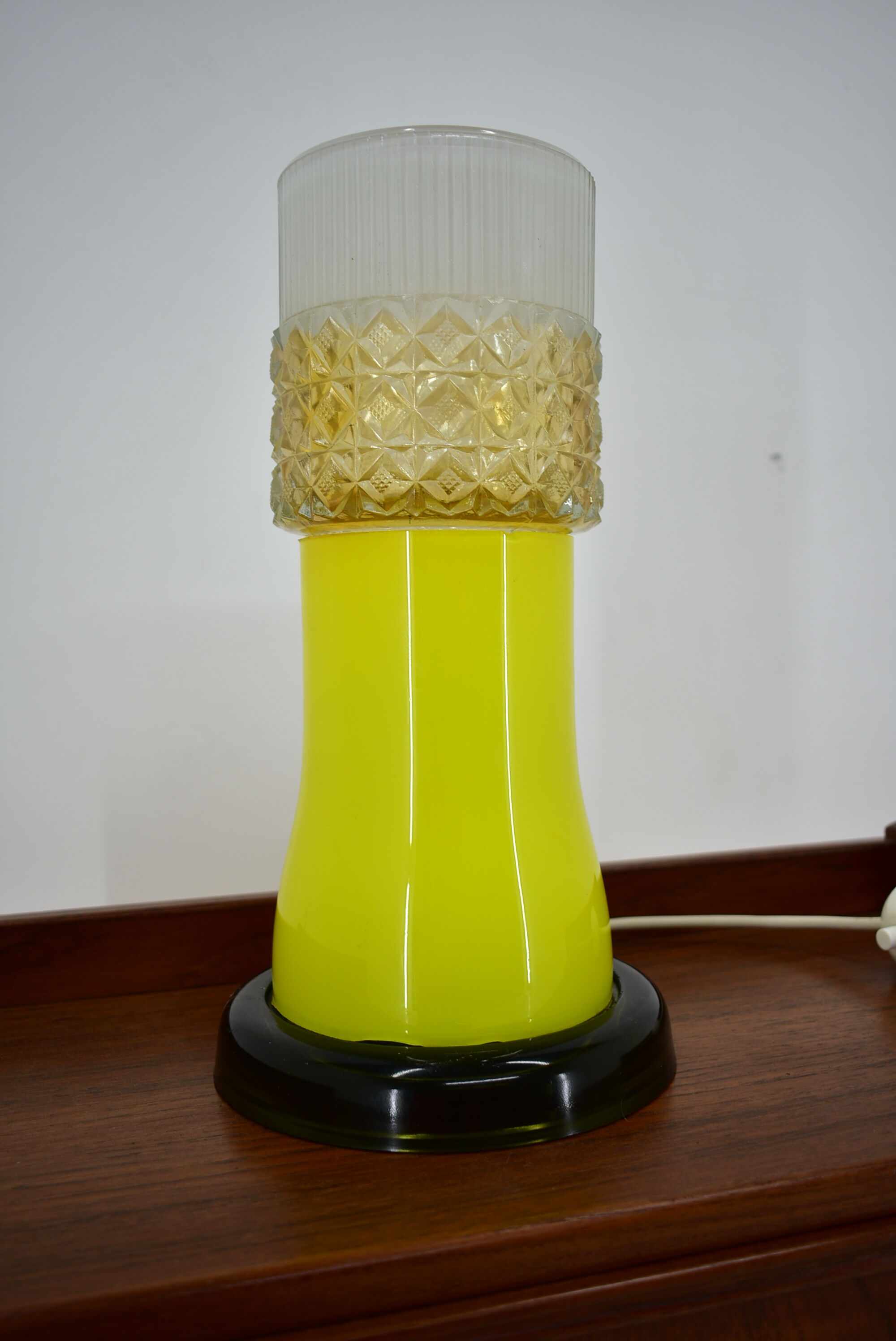 All Glass Table Lamp by Beleuchtungsglass Kombinat Görlitz, 1960s