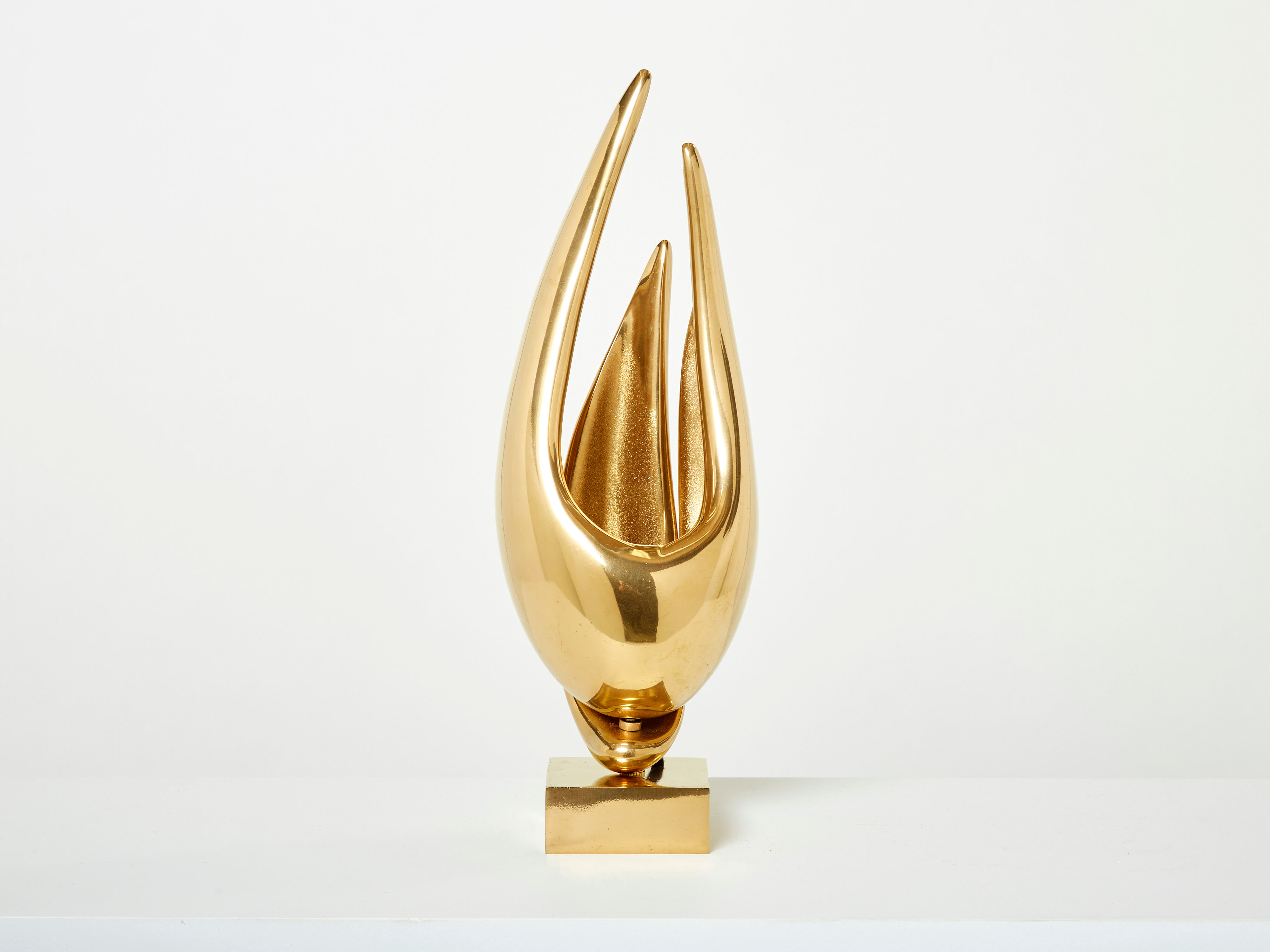 Lamp Michel Armand gilded bronze 1970
