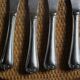 Lot 6 old knives silver metal decorations
