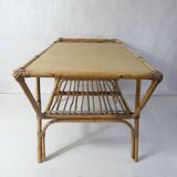 rattan coffee table
