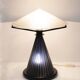 Pair of Post Modern Italian Murano Glass Mushroom Table Lamps, 1980s