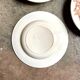 3 Longwy hollow plates in white and brown iron earth