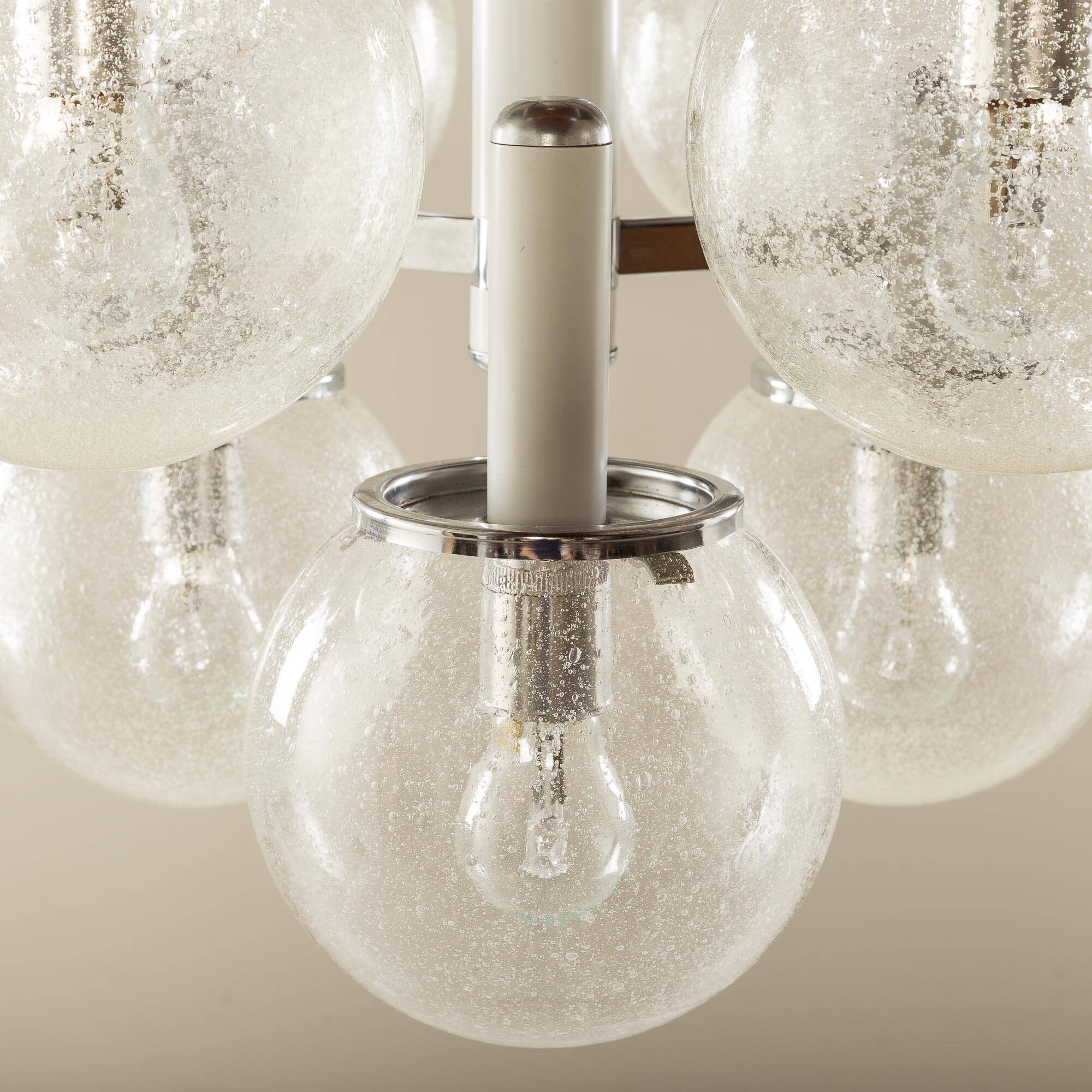 Murano glass chandelier attr. to Targetti Sankey, 1970s