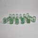 Set of six water glass knife holders from the Biot glassworks, signed