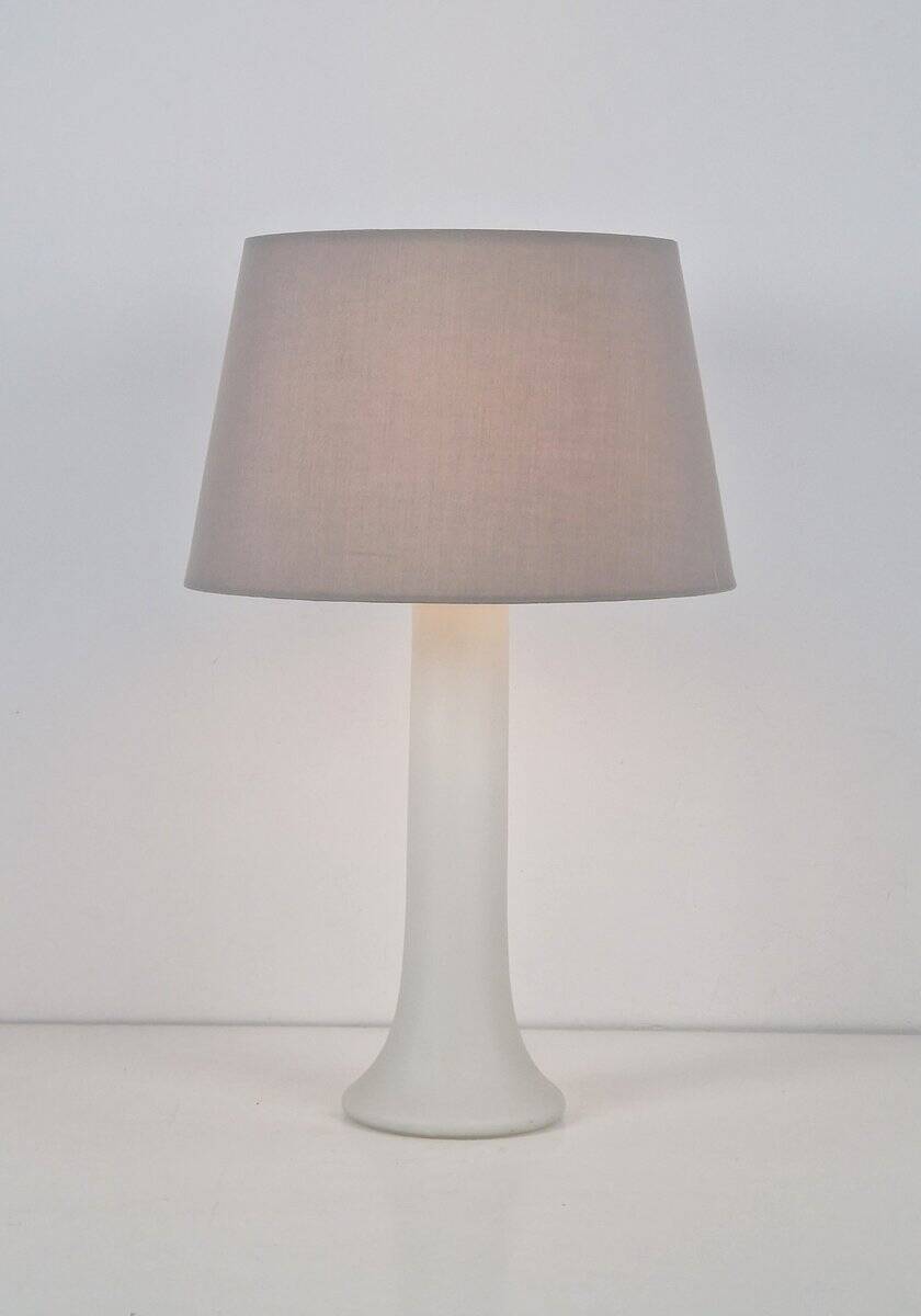 Vintage Glass Table Lamp by U. & O. Kristiansson for Luxus Vittsjö, Sweden, 1969