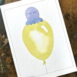 octopus children's illustration