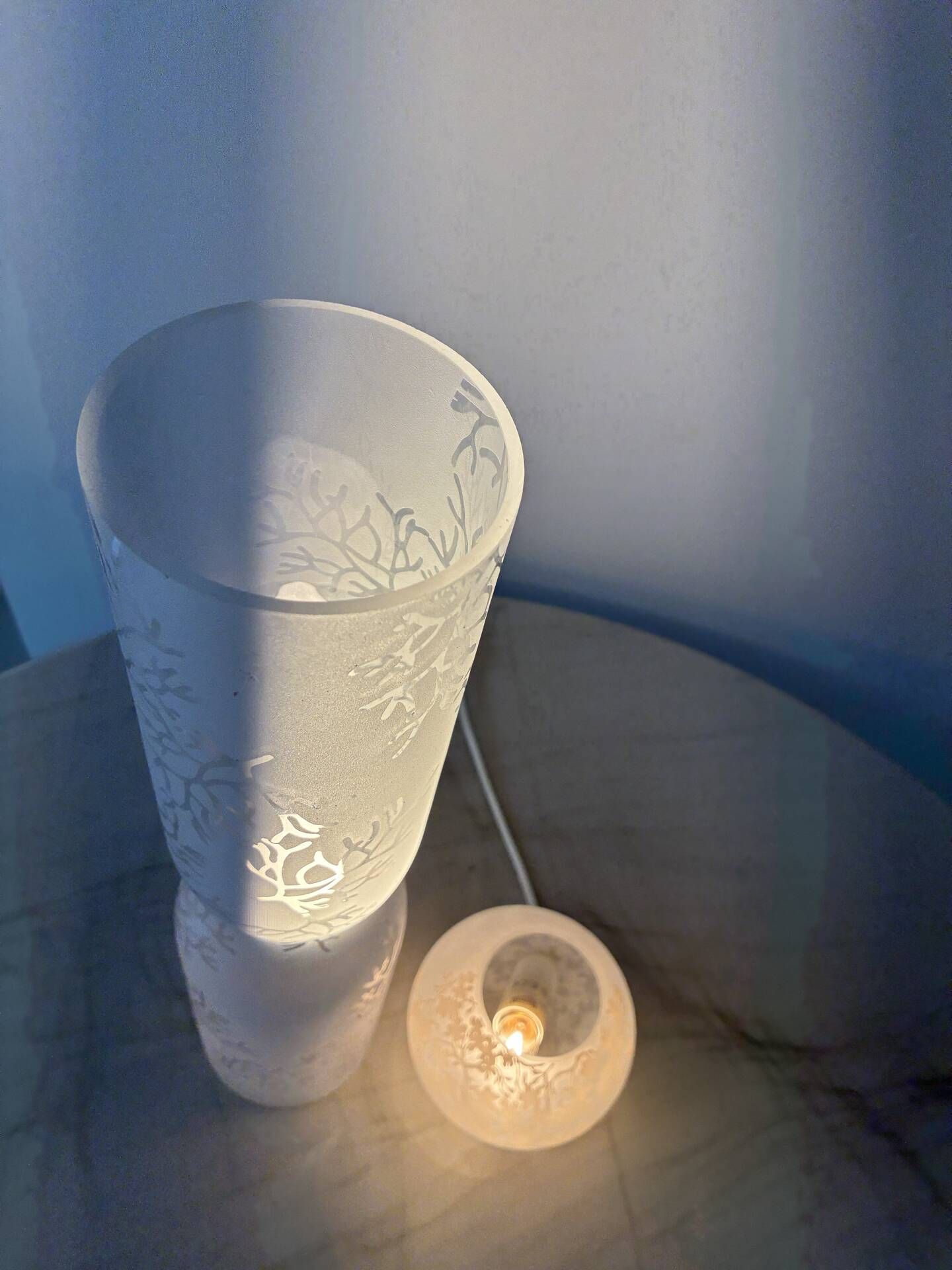Paire lampes IKEA Knubbig  1990 par Michiko Nakata
