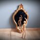 Miroir doré baroque