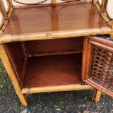 Rattan shelf from the 1960s-1970s.