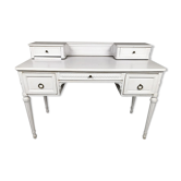 Louis XVI-style tiered desk lay white