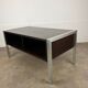 1970s coffee table in teak and aluminium