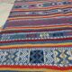 Kilim multicolore fait à la main 100x200cm