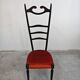 Chiavari chairs with high backs Mid Century Modern Paolo Buffa 1950s
