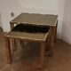 Tables gigognes belgochrome années 70