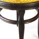 Pair of Thonet stools out of catalogue, circa 1890, new canework