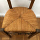 Paire de chaises rustiques paillées