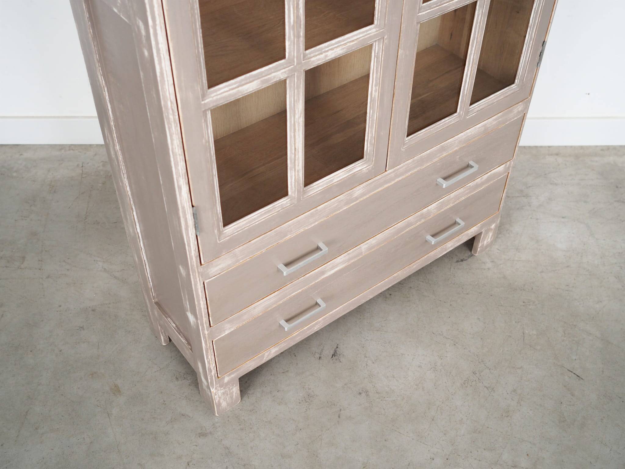 Oak showcase, Danish design, 1980s, production: Denmark