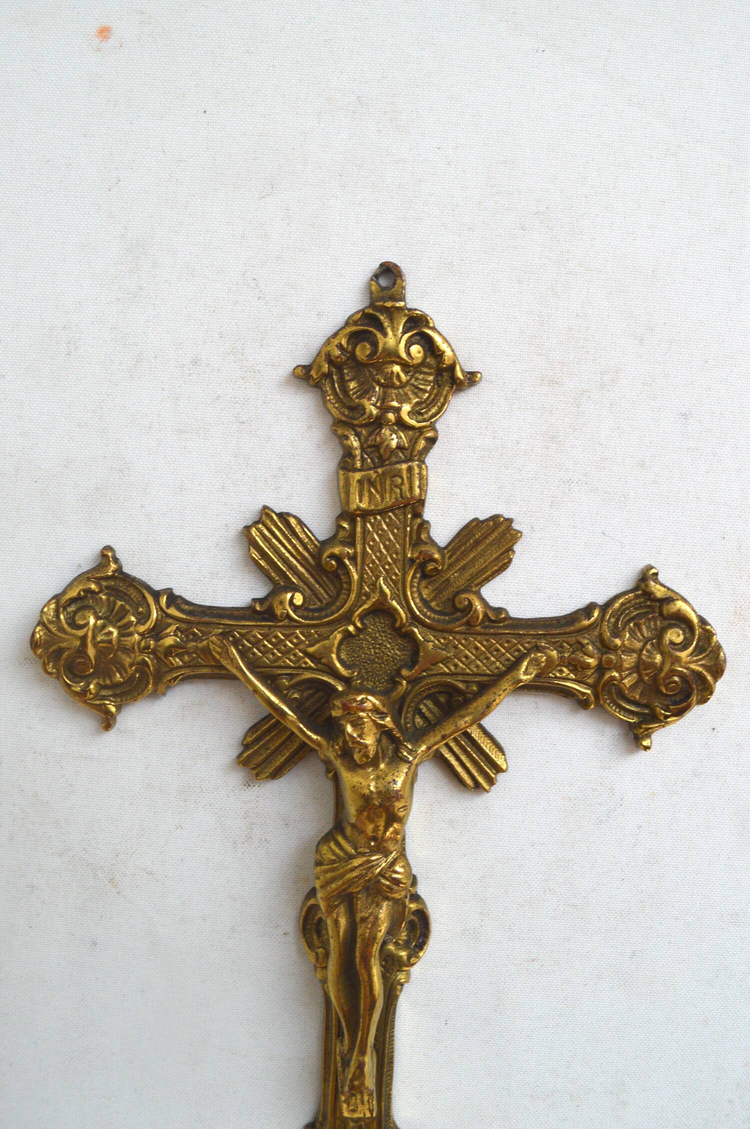 Brass crucifix