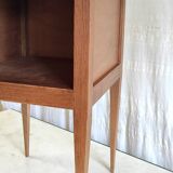Solid wood bedside table - mid-20th century