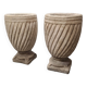 Pots de fleurs classiques en grès français, années 1980/90