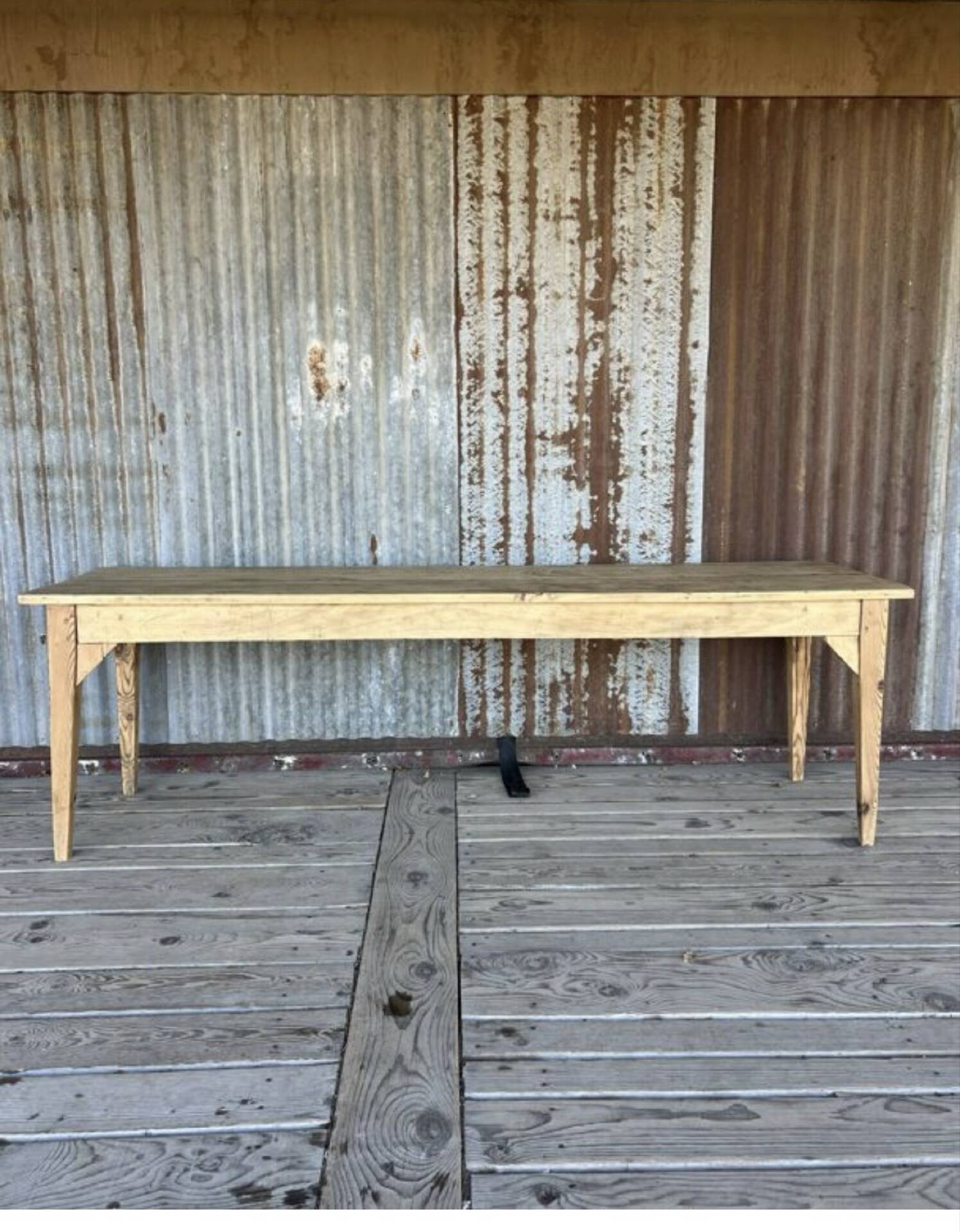 Raw wood workshop console