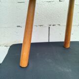 Brutalist tripod stool in ash