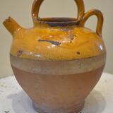 Old glazed ceramic jug