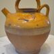 Old glazed ceramic jug