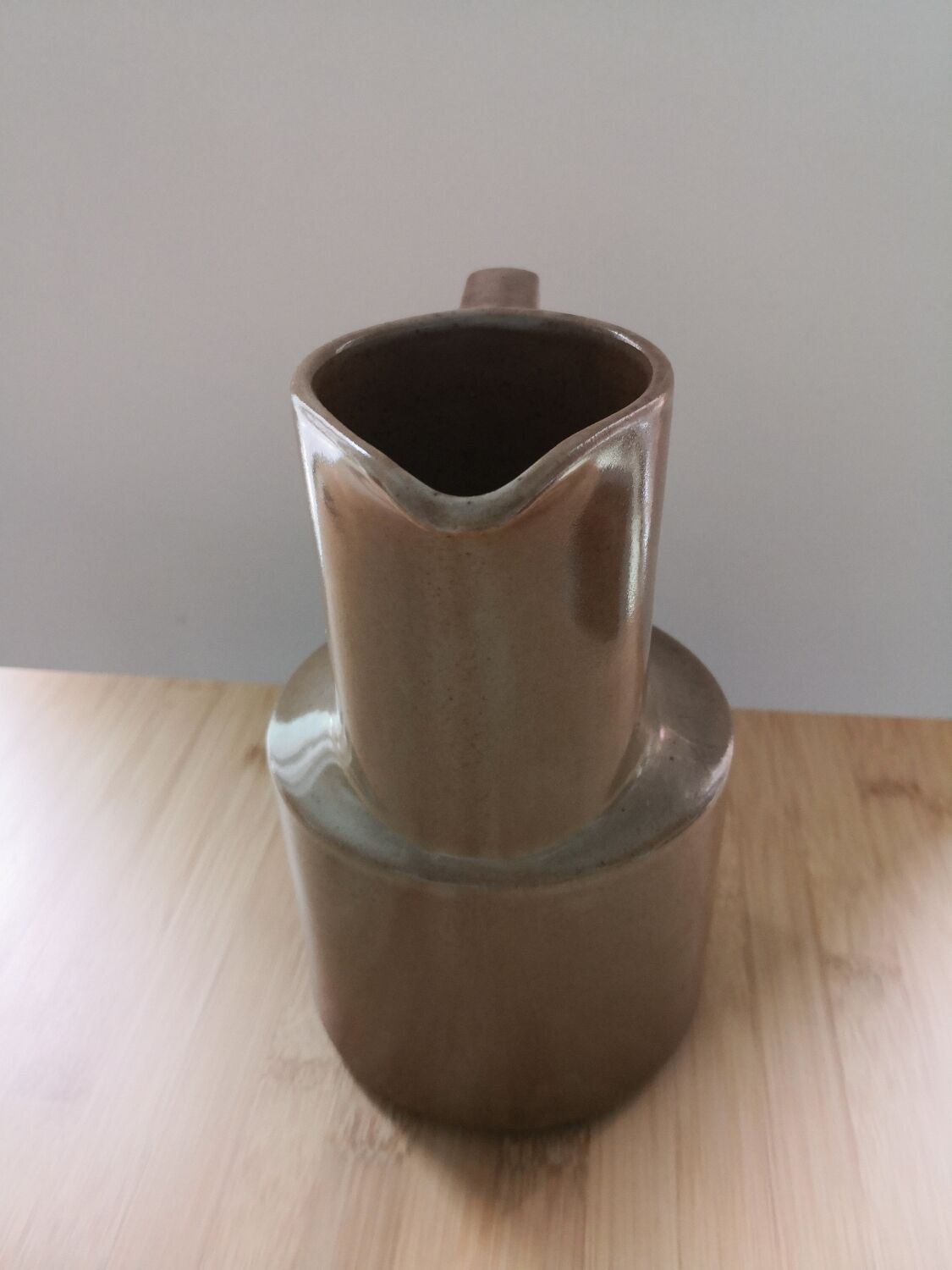 Vintage Brenne stoneware pitcher