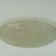 vintage kaiser ice glass ceiling LAMP flush mount 60/70's relief surface