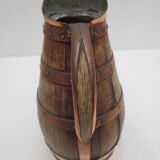 Old wooden cider pitcher