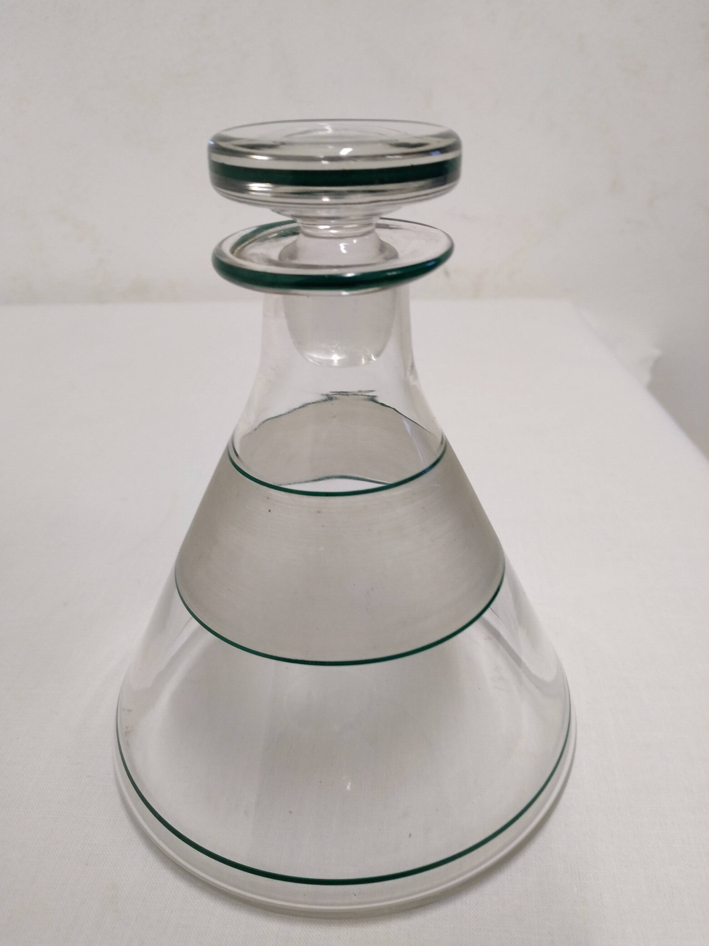 Old conical carafe/liquor carafe