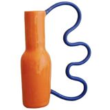 Vase orange et bleu