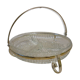 Plat en verre ciselé